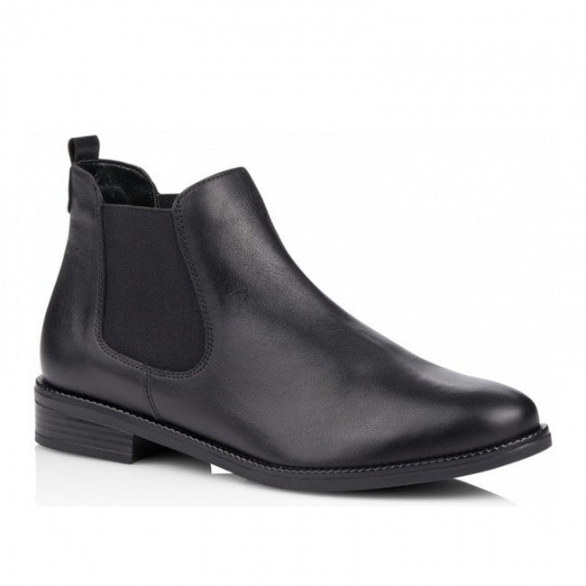 Remonte Ladies Black Chelsea Style Ankle Boots R6375-01