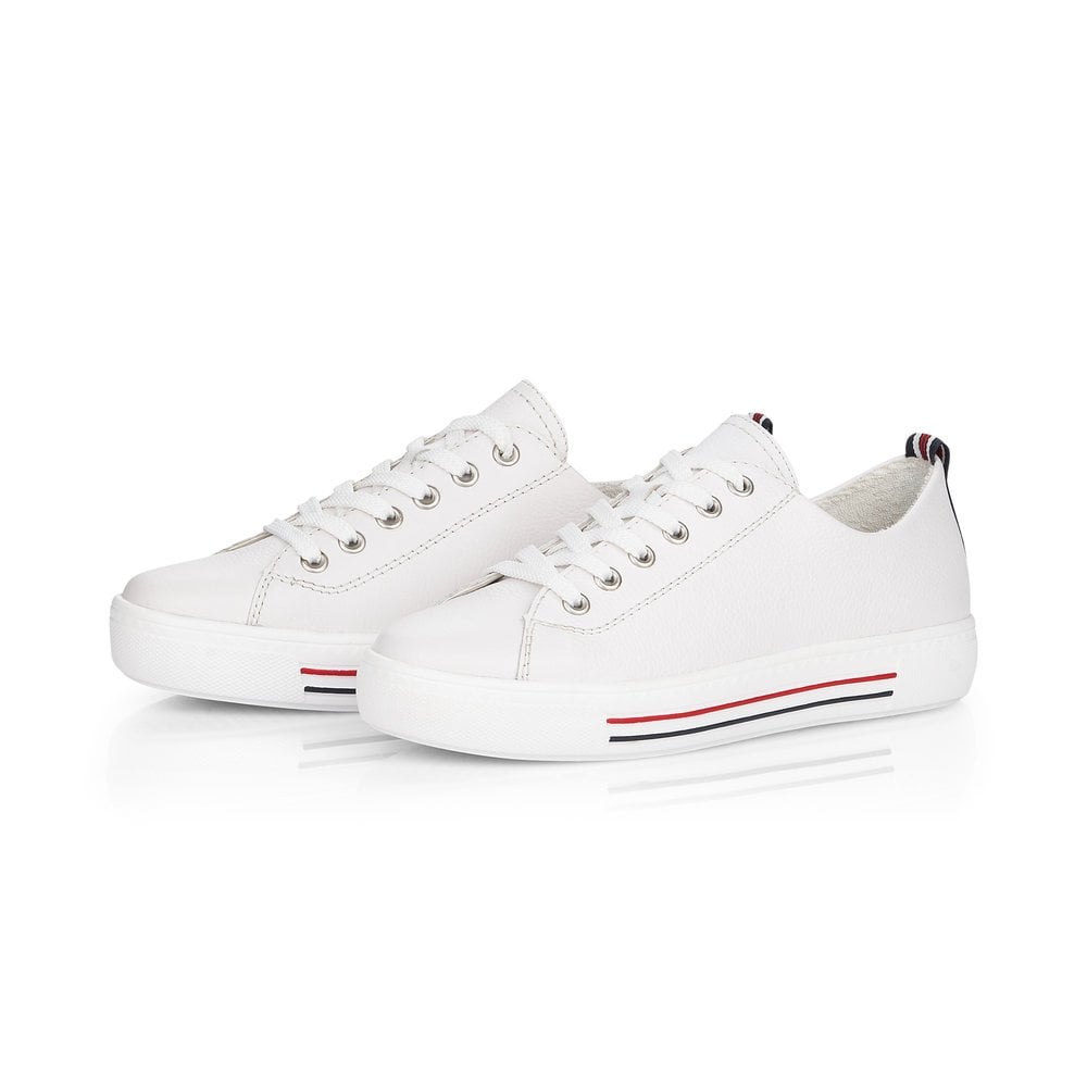 Remonte Ladies Trainer Shoes White D0900-80