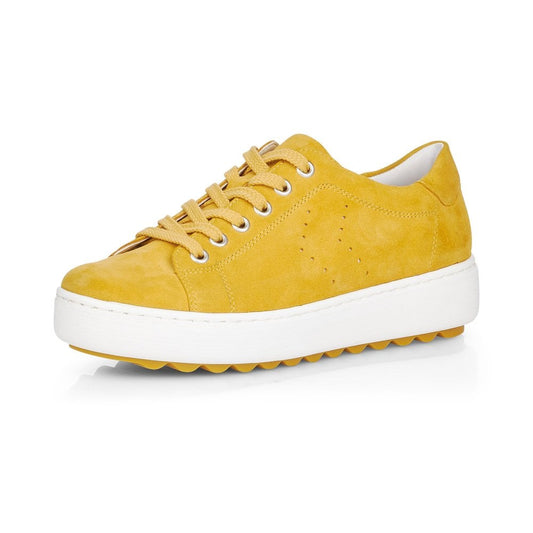 Remonte Ladies Yellow Trainer Shoes D1004-68