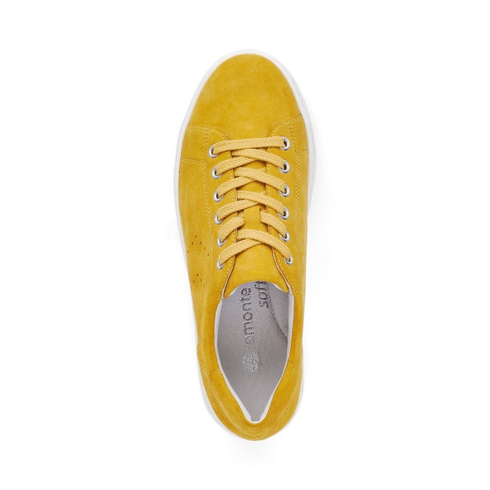 Remonte Ladies Yellow Trainer Shoes D1004-68