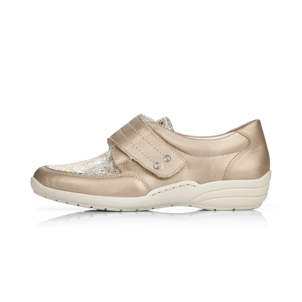 Remonte Ladies Bronze Slip On Shoes R7632-90
