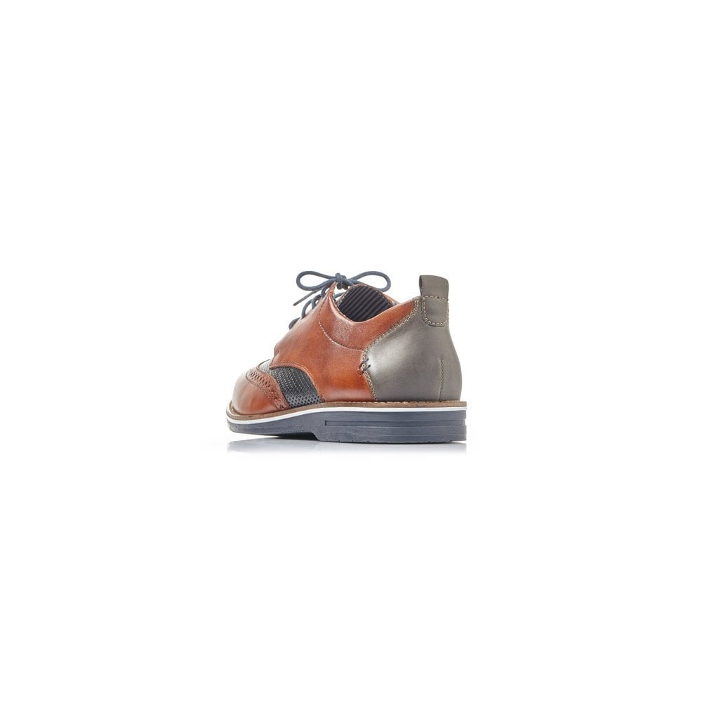Rieker Mens Brown/Navy Brogues 12532-24