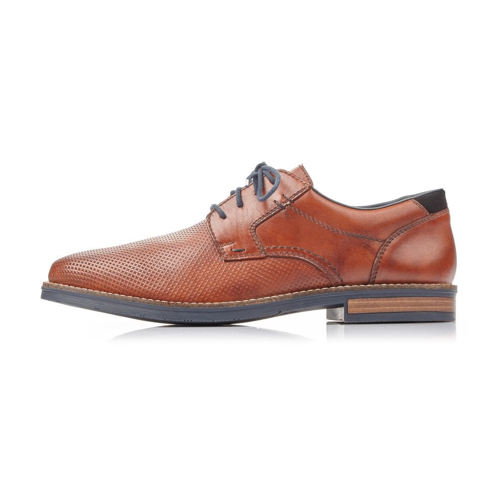 Rieker Mens Brown Leather Lace-Up Shoes 13511-24