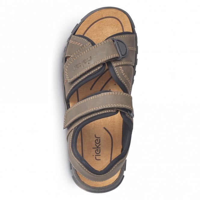Rieker 25051-27 Mens Brown Sandal