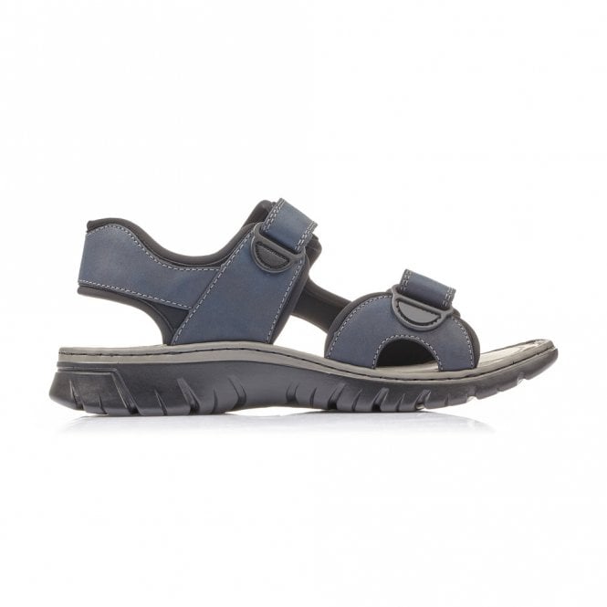 Rieker 26761-14 Mens Navy/Black Sandal