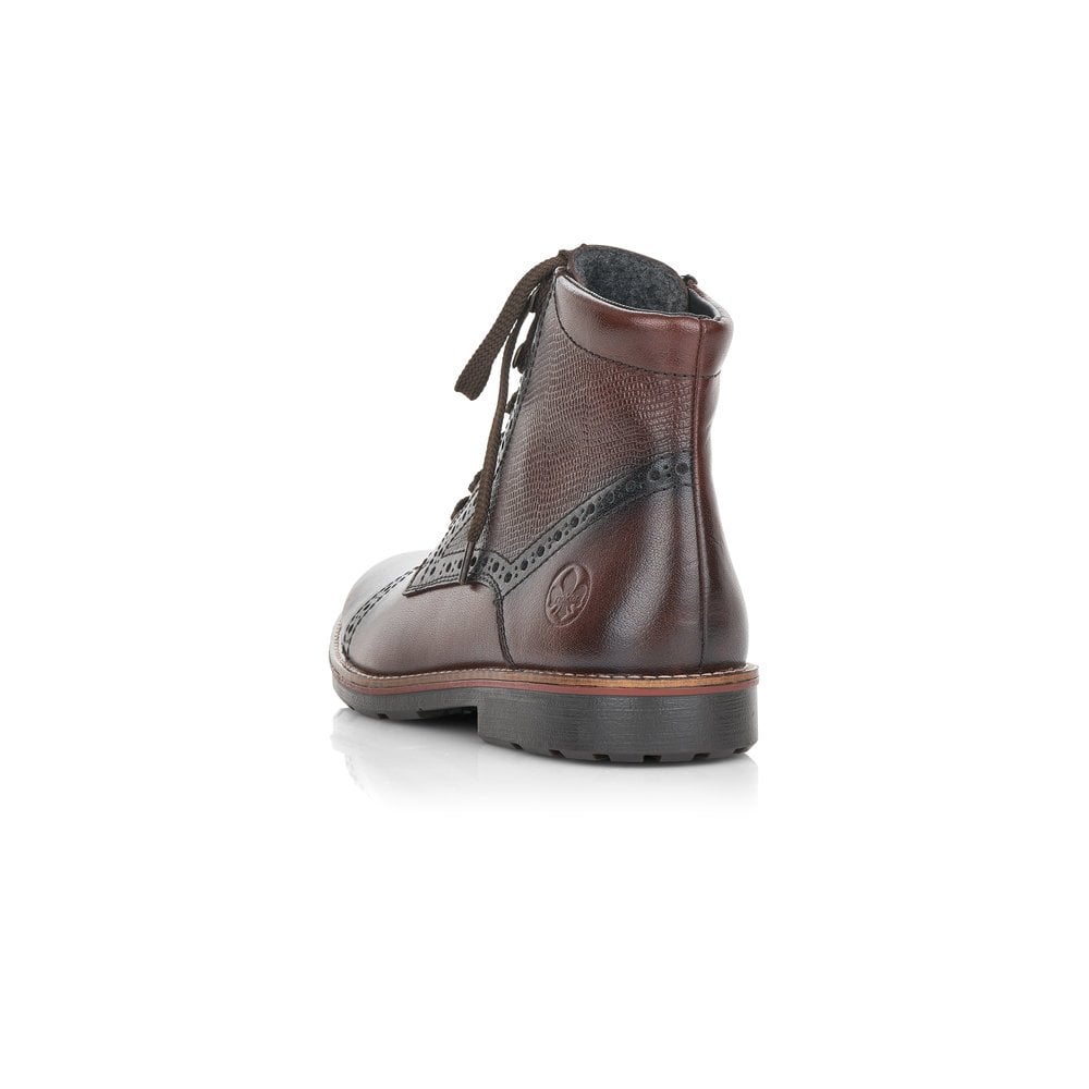 Rieker Men's Brown Lace Up Ankle Boots 35300-25
