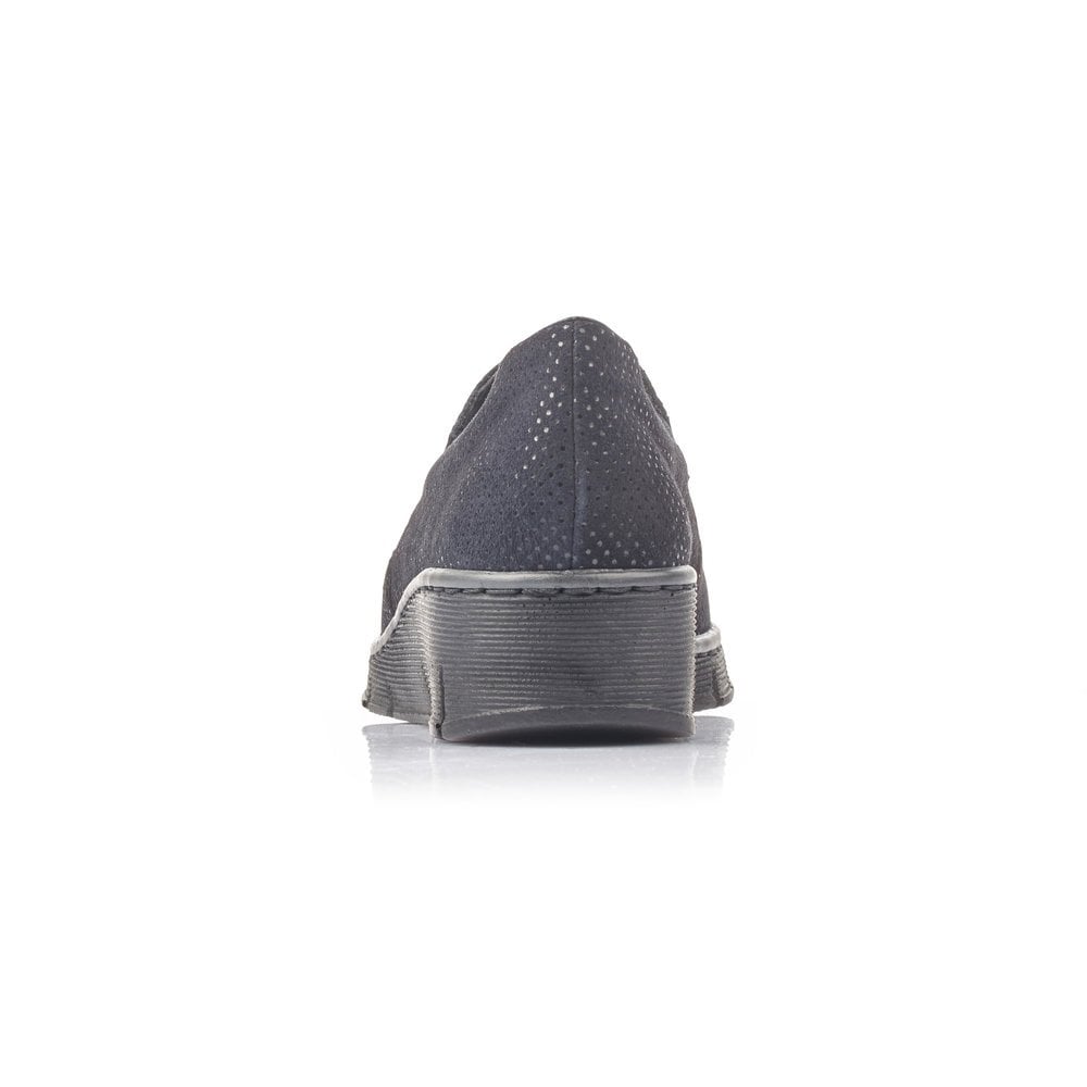 Rieker Ladies Blue Slip On Shoes 53766-18