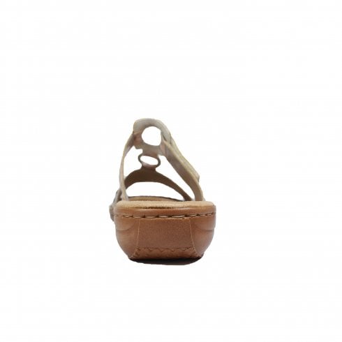 Rieker Ladies 608M6-31 Rose Sandal