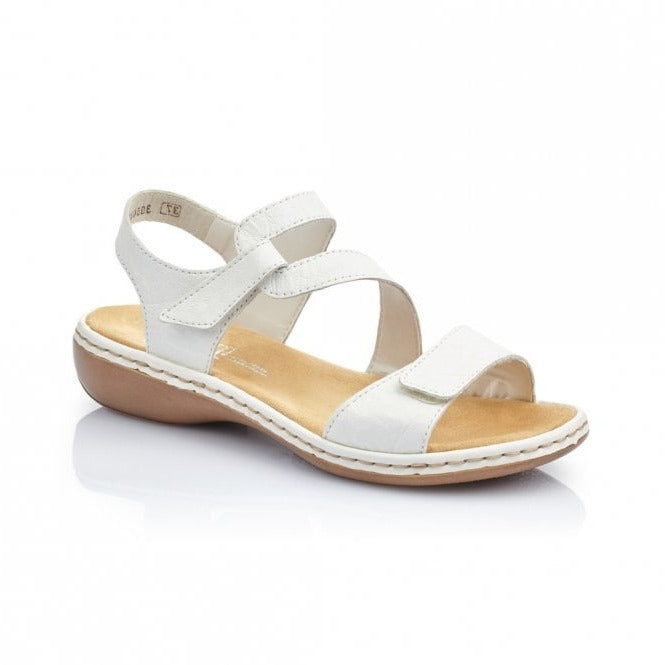 Rieker 659C7-80 White Ladies Sandals