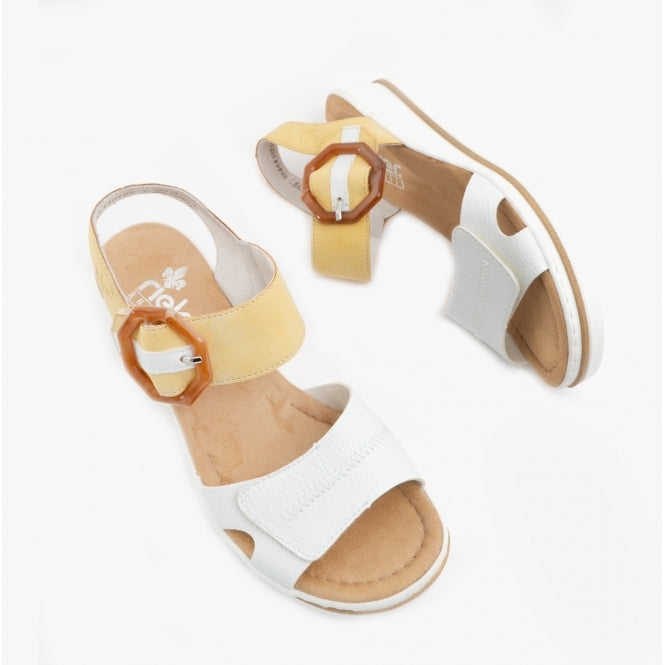 Rieker 67476-69 Ladies Weiss/Sun
