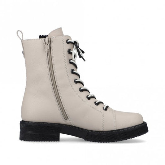Rieker 72016-60 Beige Zipper Boot