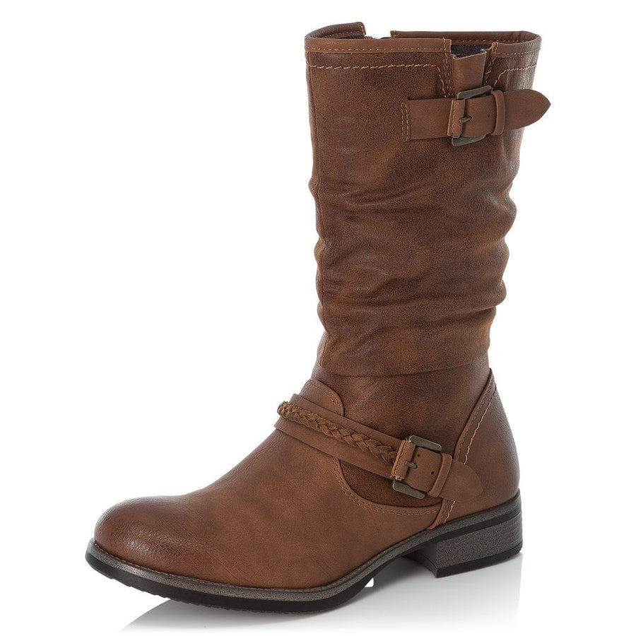 Rieker 3/4 Ladies Boot 98860-22 Brown