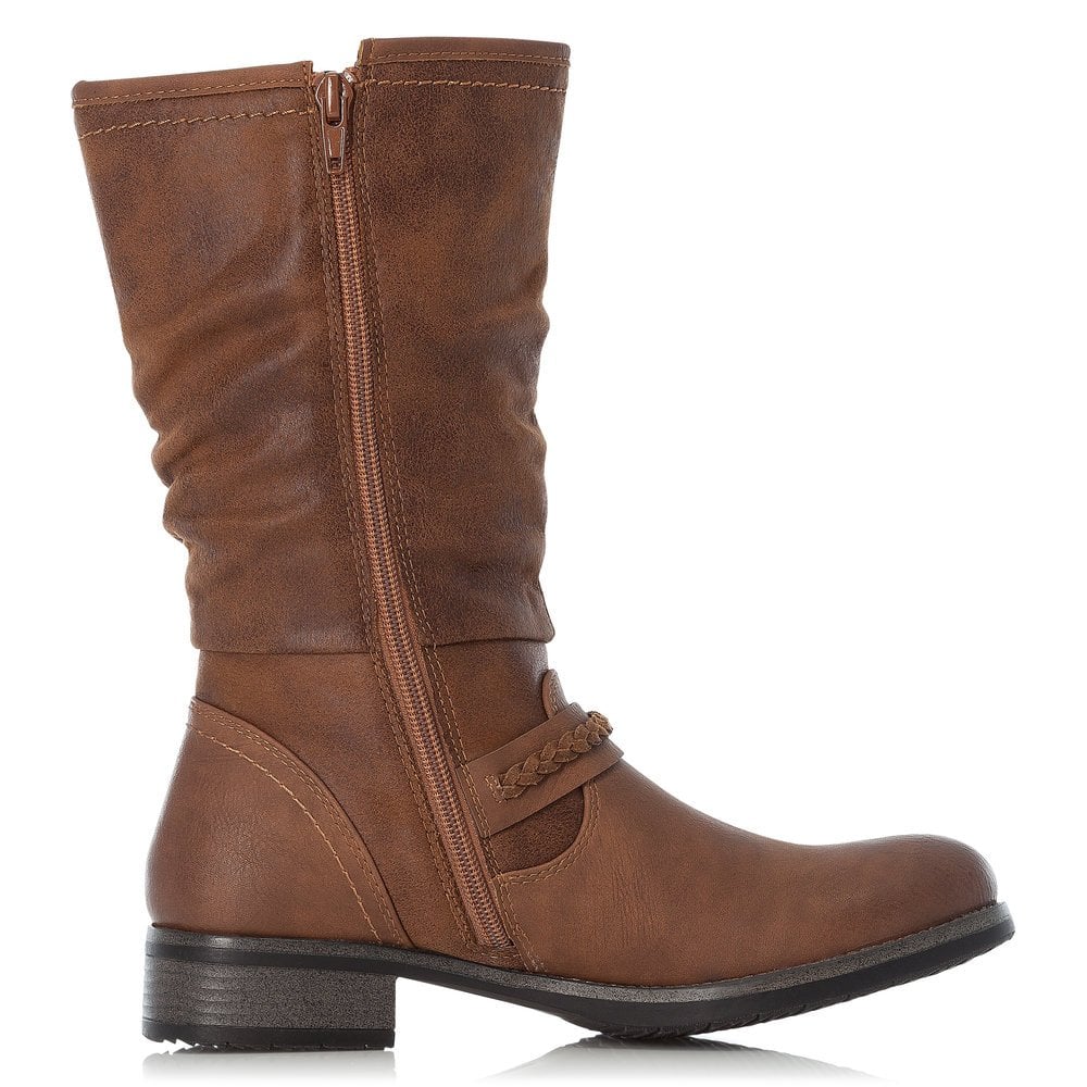 Rieker 3/4 Ladies Boot 98860-22 Brown