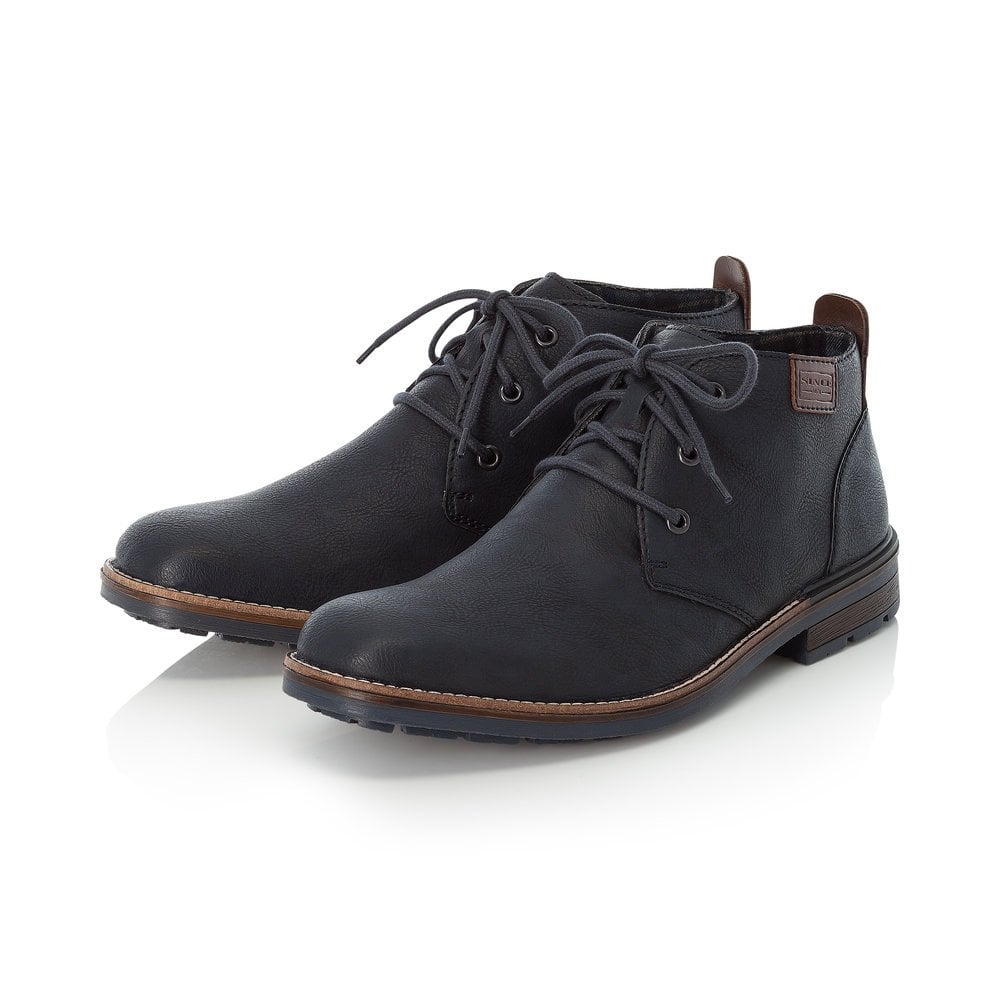 Rieker Mens Blue Ankle Boots B1340-14