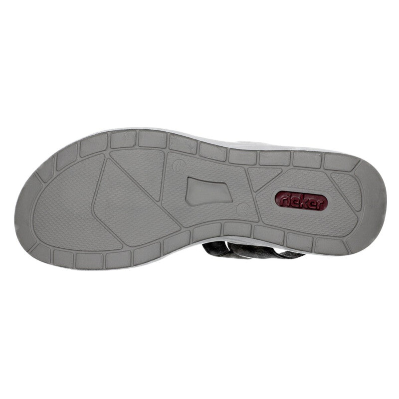 Rieker Ladies 64300-54 White Combi Sandal