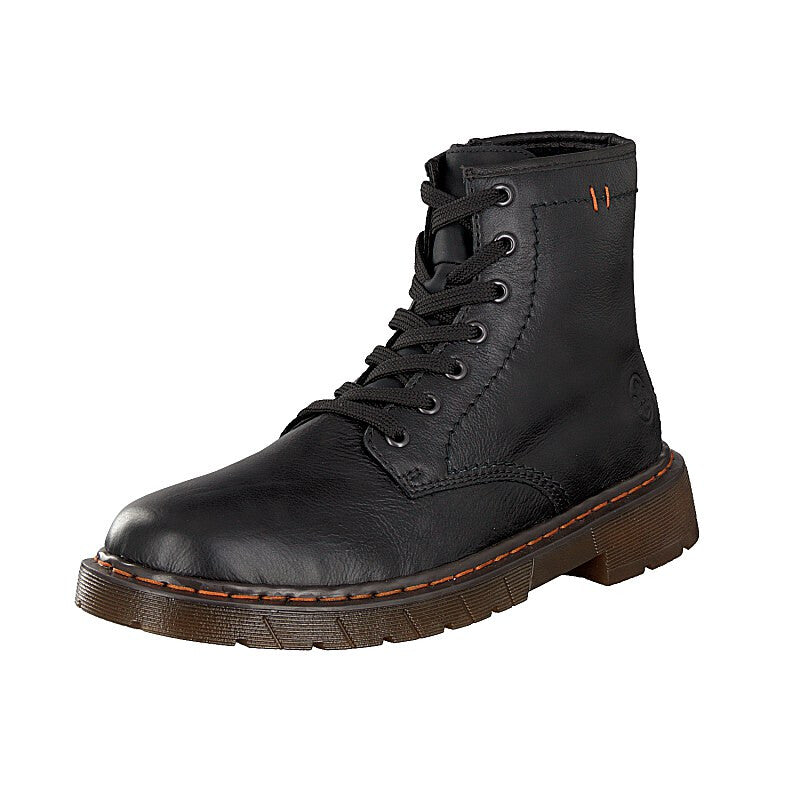 Rieker Mens Black Lace Up Boots 32601-01