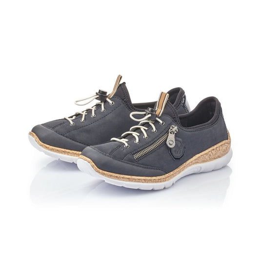 Rieker Ladies N4263-14 Dark Blue Trainers