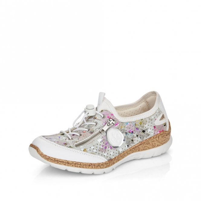 Rieker N42V1-90 Ladies Weiss/Offwhite-Multi
