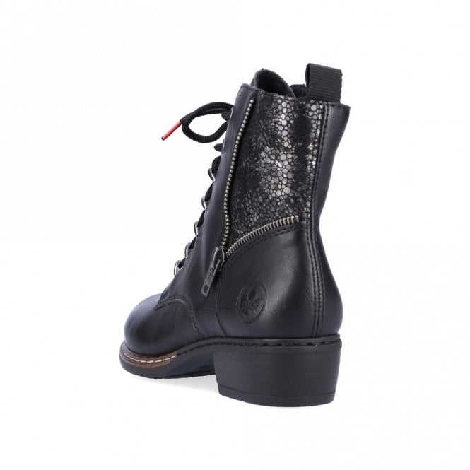 Rieker Y0800-00 Ladies Black Boot