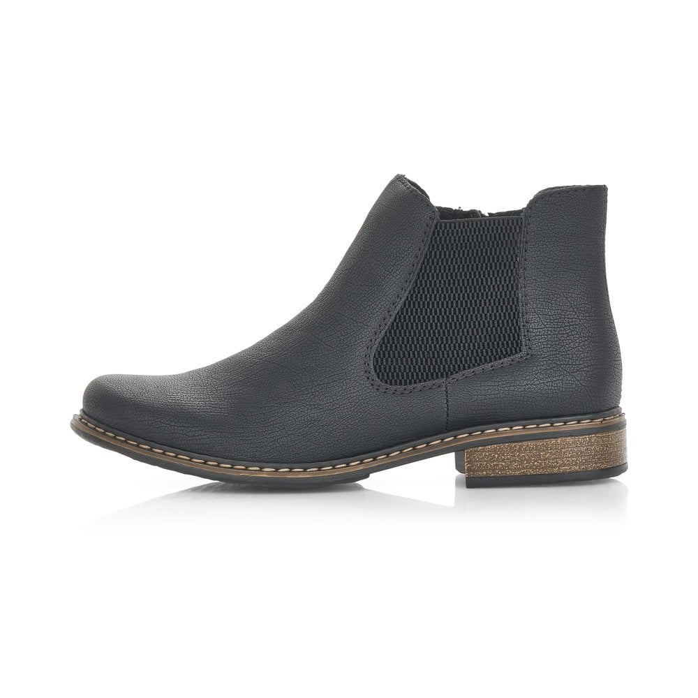 Rieker Z4994-00 Ladies Black Chelsea Boot