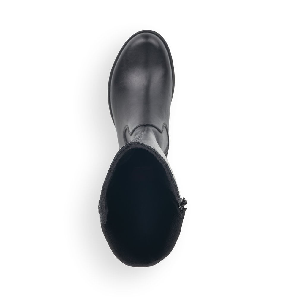 Rieker Z9591-00 Ladies Long Black Boots