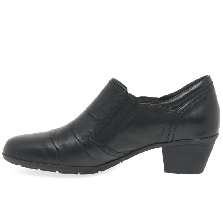 Gabor Ladies Sherbert Black Heel Shoes 54.491.57