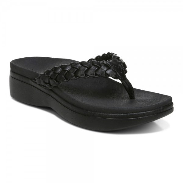 Vionic H9680S1001 Ladies Kenji Black Toe Post