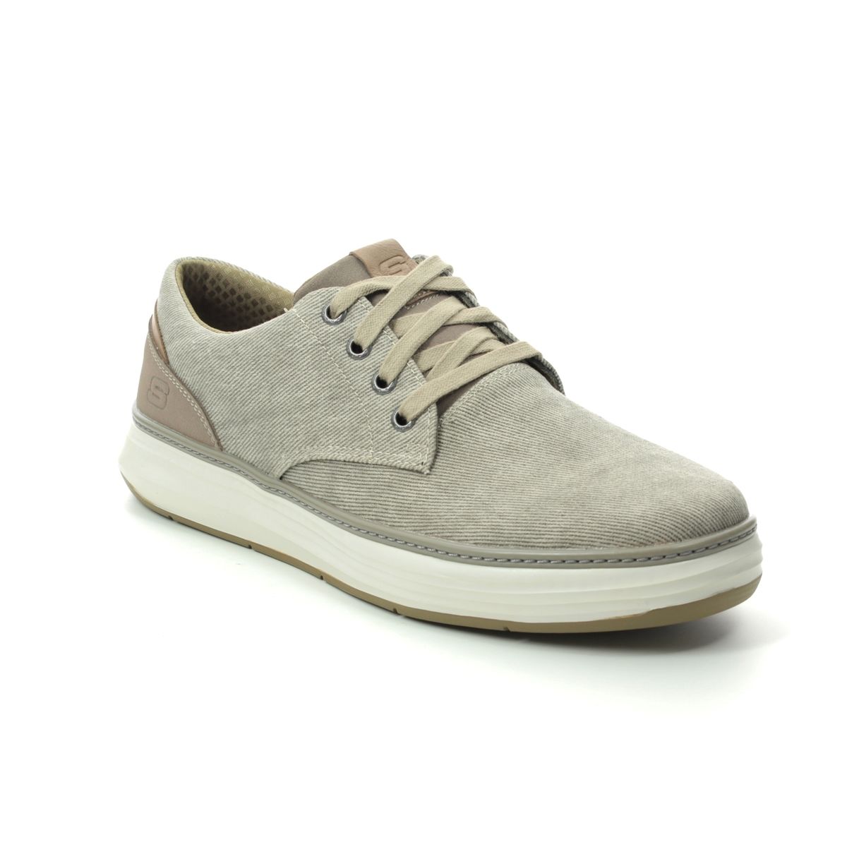 Skechers Mens Moreno Ederson Khaki Trainer Shoes 65981
