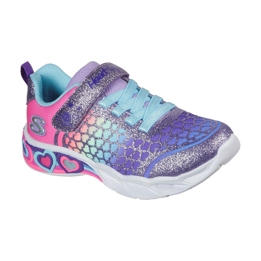 Skechers Kids 302313L Sweet Heart Lights Purple Multi Trainers