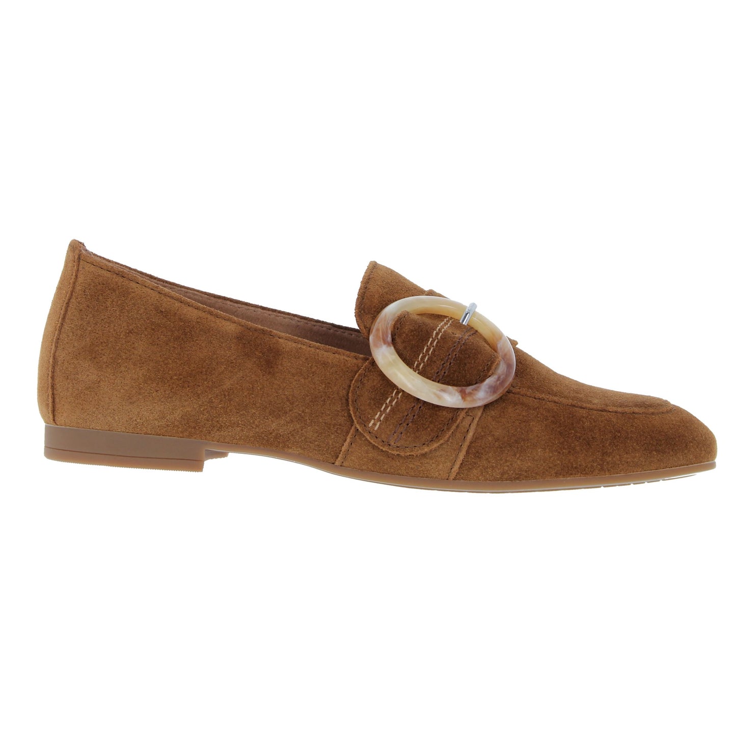 Gabor Ladies Viola Cognac Suede Loafers 44.212.12