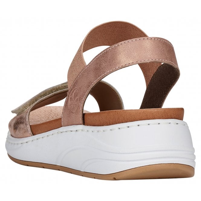 Rieker Ladies 64300-31 Rose Combi Sandal