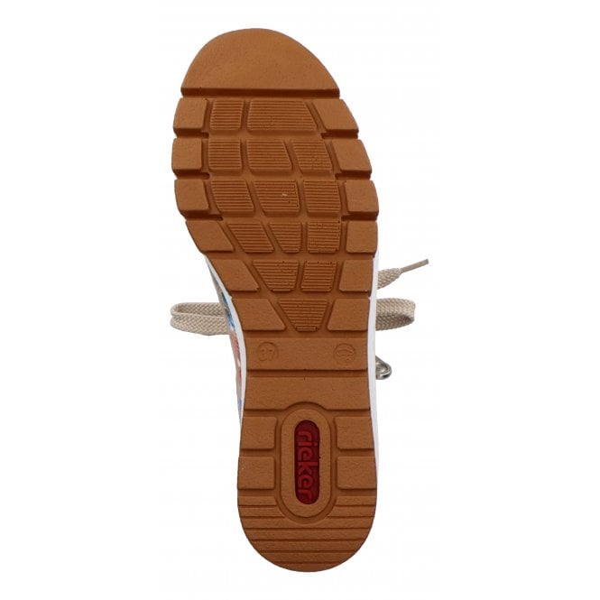 Rieker N3302-91 Lace And Side Zip Multi shoes Ladies
