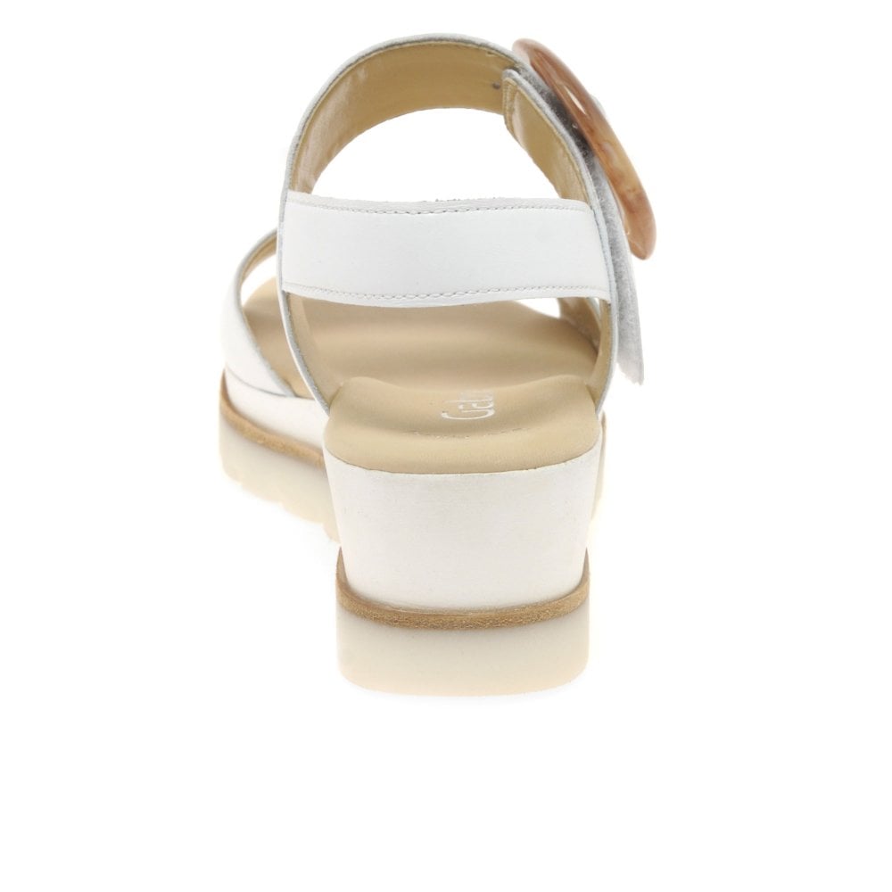 Gabor Ladies Yeo White Sandals 24.645.21