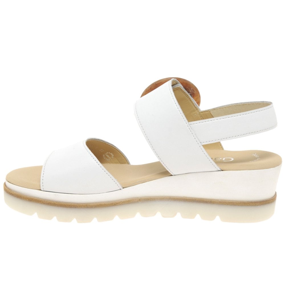 Gabor Ladies Yeo White Sandals 24.645.21