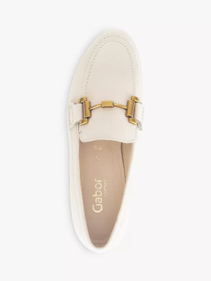 Gabor 42.432.52 (Destiny) Ladies Cream Loafer