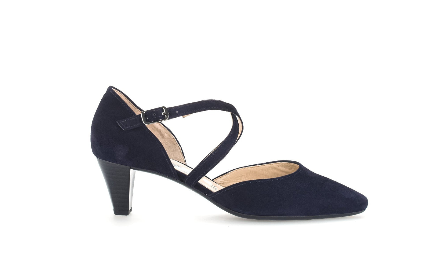 Gabor 01.363.16 Ladies Pazifik Callow Womens Modern Cross Strap Court Shoes