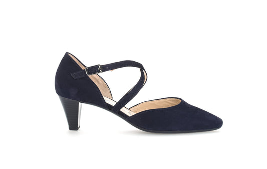 Gabor 01.363.16 Ladies Pazifik Callow Womens Modern Cross Strap Court Shoes
