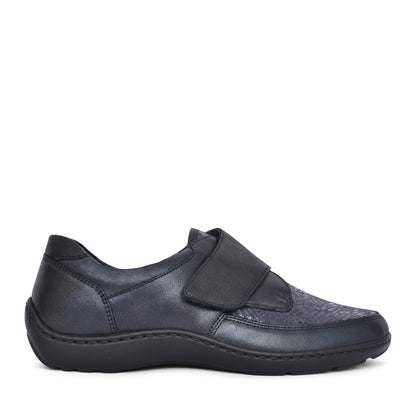 Waldlaufer 496H31 352 001 Henni Ladies Black Soft Velcro Shoe