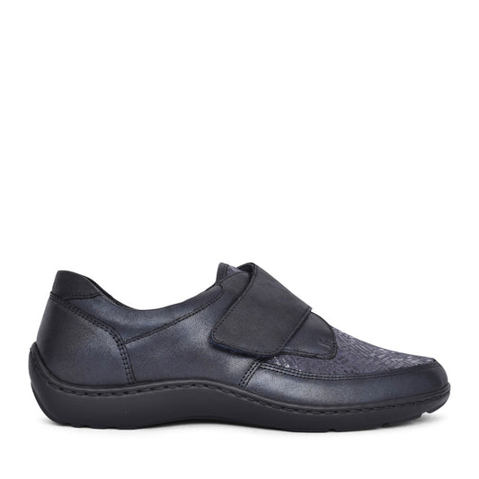Waldlaufer 496H31 352 001 Henni Ladies Black Soft Velcro Shoe