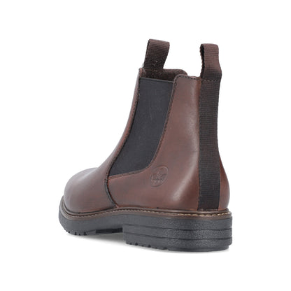Rieker 33180-26 Mens Brown Zip Chelsea Boot