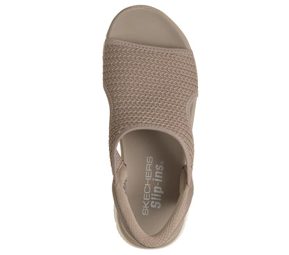 Skechers 119519 Ladies Taupe Slip-In Sandal