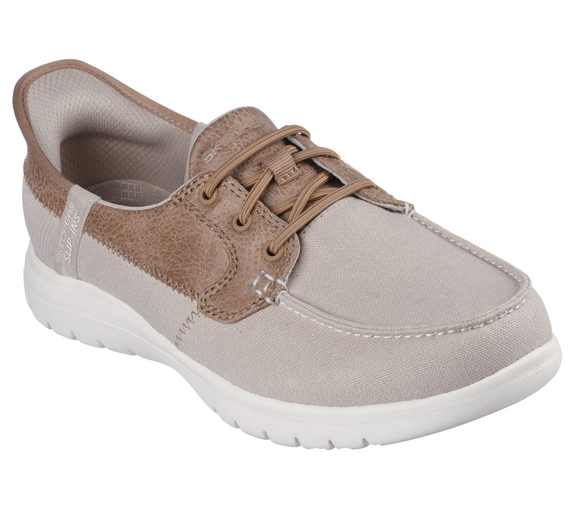 Skechers 136536 Palmilla Slipin DeckShoe Taupe