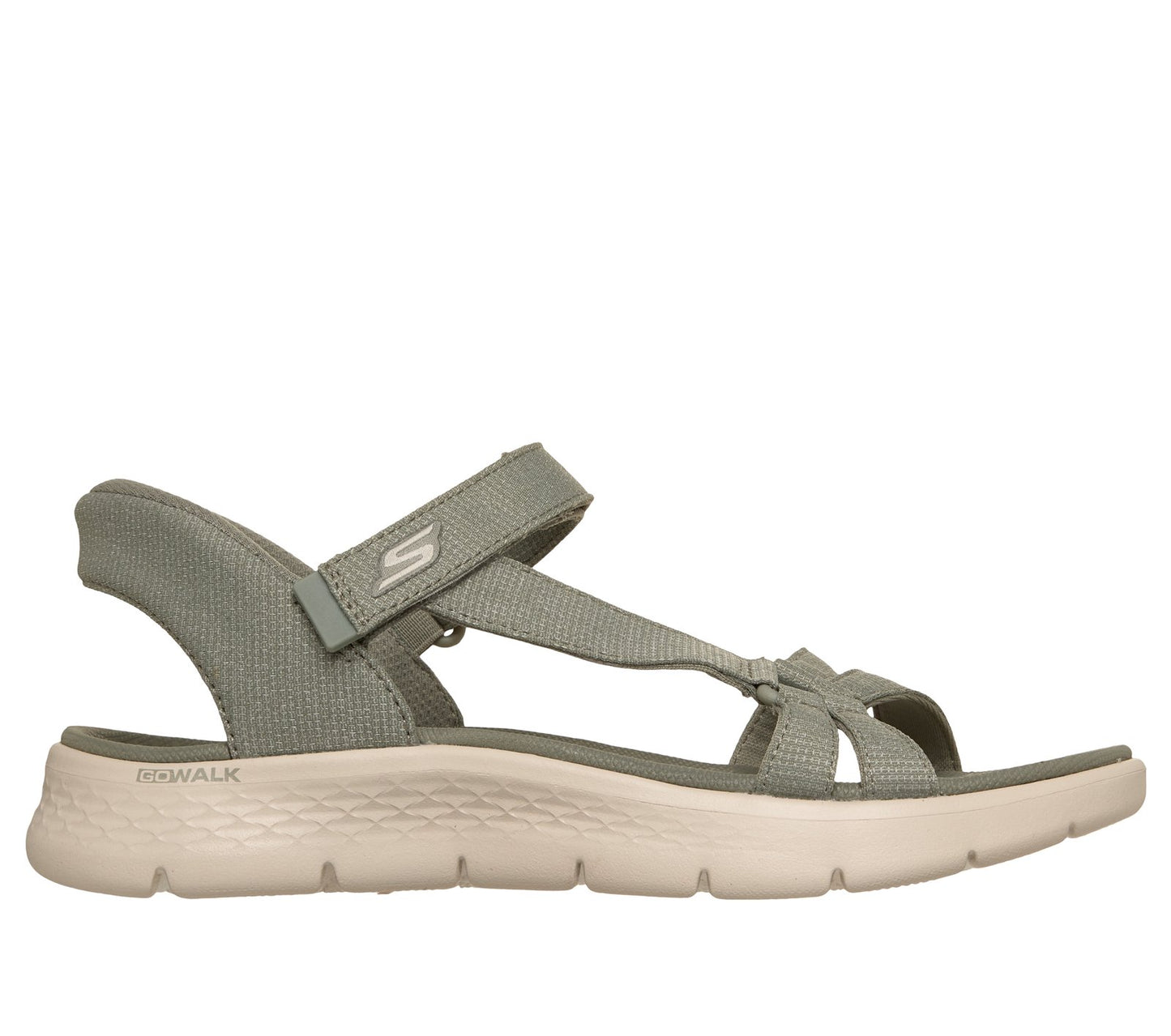 Skecher 141481 Ladies Go Walk Flex Slip In Sage Sandal