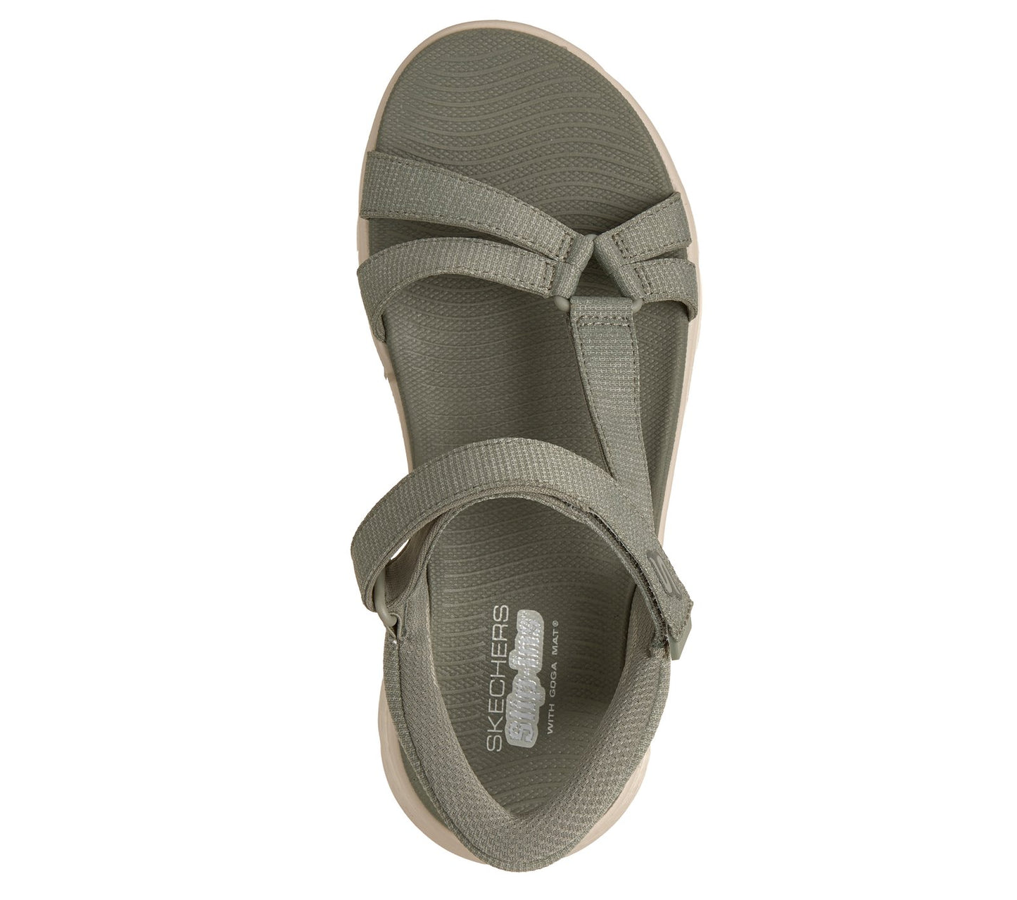 Skecher 141481 Ladies Go Walk Flex Slip In Sage Sandal