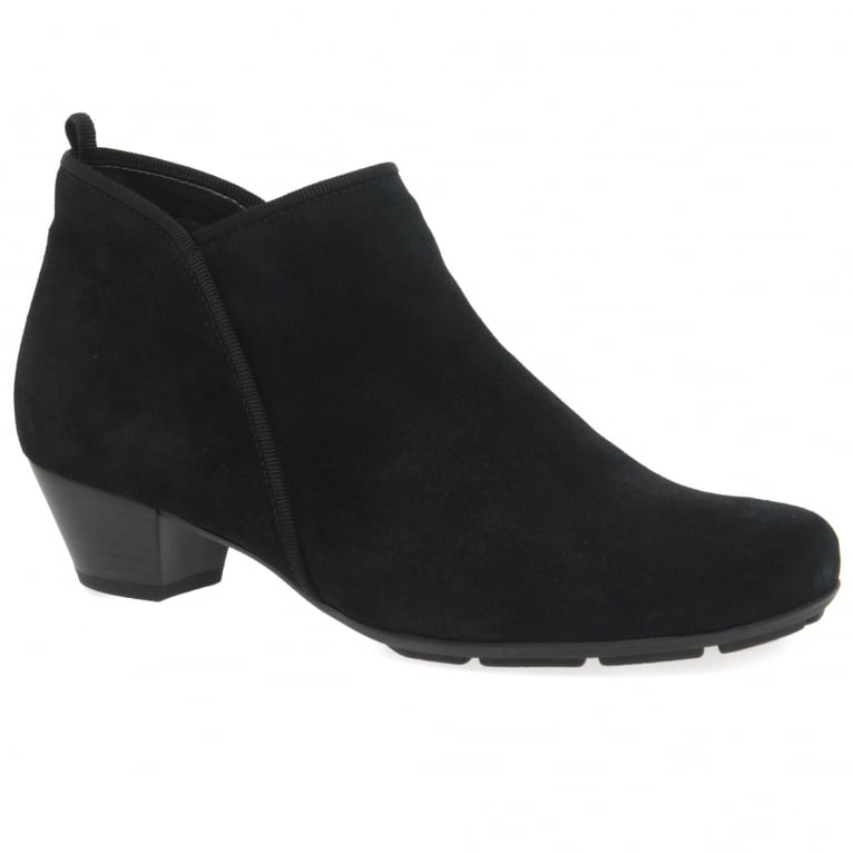 Gabor 35.633.17 Trudy Black Suede Ankle Boot