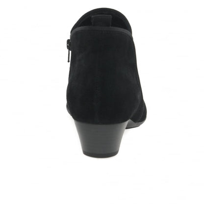 Gabor 35.633.17 Trudy Black Suede Ankle Boot