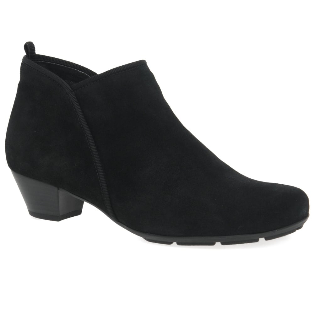Gabor 75.833.17 Ladies Black Suede Ankle Boot