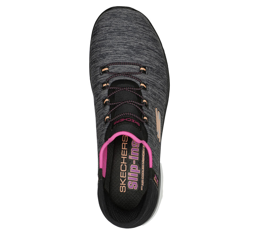 Skecher 149937 Ladies Slip In Summits BKMT