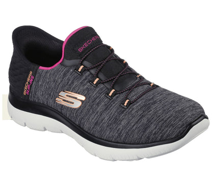 Skecher 149937 Ladies Slip In Summits BKMT