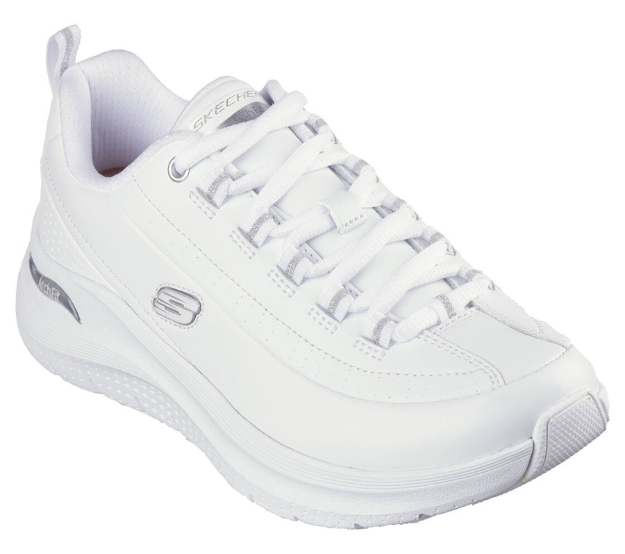 Skecher 150061 Ladies Arch Fit Star Bound White/Silver